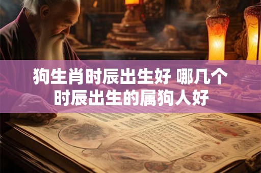 狗生肖时辰出生好 哪几个时辰出生的属狗人好