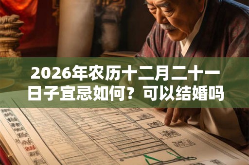 2026年农历十二月二十一日子宜忌如何？可以结婚吗？