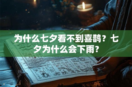 为什么七夕看不到喜鹊？七夕为什么会下雨？