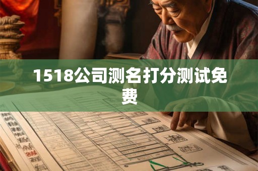 1518公司测名打分测试免费 1518公司测名打分测试免费