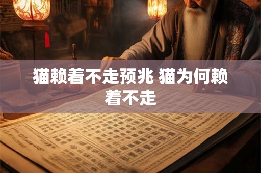 猫赖着不走预兆 猫为何赖着不走