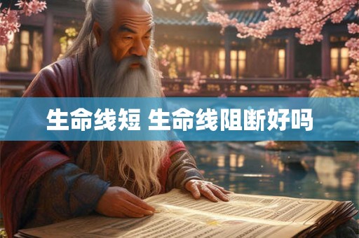 生命线短 生命线阻断好吗 生命线短 生命线阻断好吗