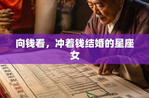 向钱看,冲着钱结婚的星座女 向钱看,冲着钱结婚的星座女