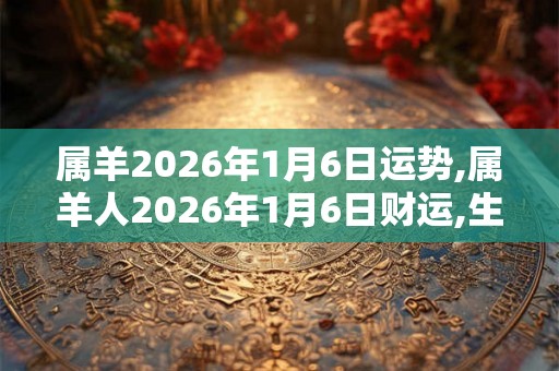 属羊2026年1月6日运势,属羊人2026年1月6日财运,生肖羊2026年1月6日运势