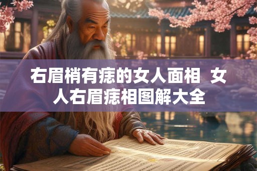 右眉梢有痣的女人面相 女人右眉痣相图解大全 右眉梢有痣的女人面相 女人右眉痣相图解大全