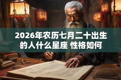 2026年农历七月二十出生的人什么星座 性格如何 2026年农历七月二十出生的人什么星座 性格如何