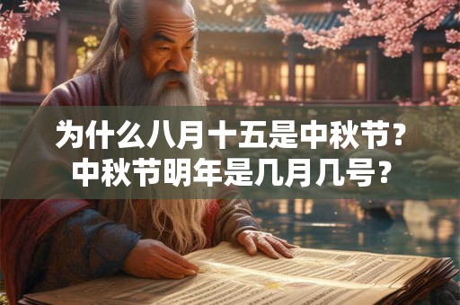 为什么八月十五是中秋节？中秋节明年是几月几号？