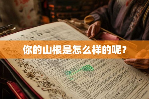 你的山根是怎么样的呢? 你的山根是怎么样的呢?
