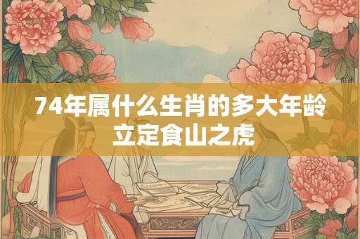 74年属什么生肖的多大年龄 立定食山之虎