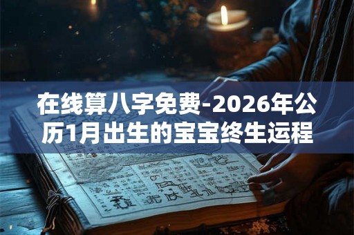 在线算八字免费-2026年公历1月出生的宝宝终生运程详批