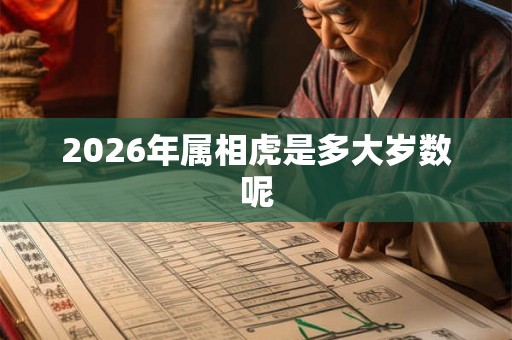 2026年属相虎是多大岁数呢