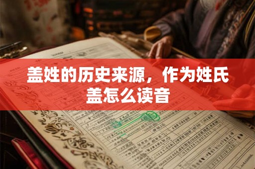 盖姓的历史来源,作为姓氏盖怎么读音 盖姓的历史来源,作为姓氏盖怎么读音