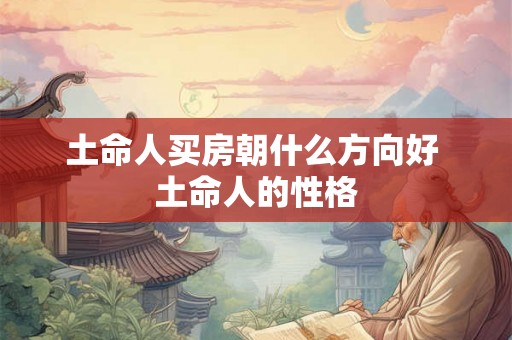 土命人买房朝什么方向好 土命人的性格