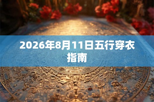 2026年8月11日五行穿衣指南