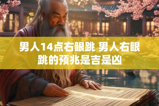 男人14点右眼跳 男人右眼跳的预兆是吉是凶