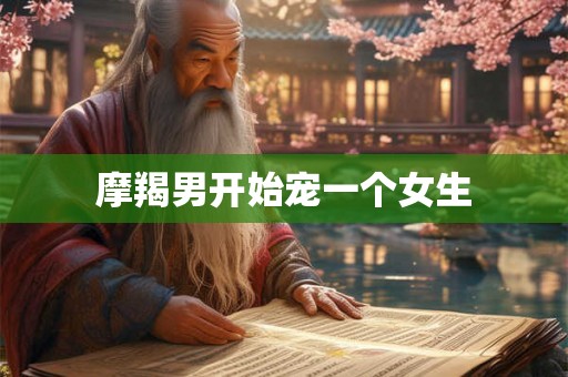 摩羯男开始宠一个女生
