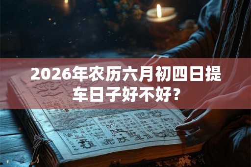 2026年农历六月初四日提车日子好不好？