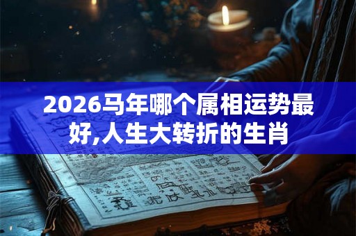 2026马年哪个属相运势最好,人生大转折的生肖