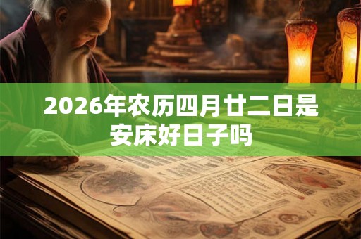 2026年农历四月廿二日是安床好日子吗