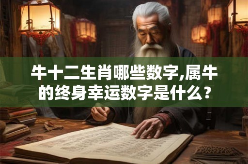 牛十二生肖哪些数字,属牛的终身幸运数字是什么？