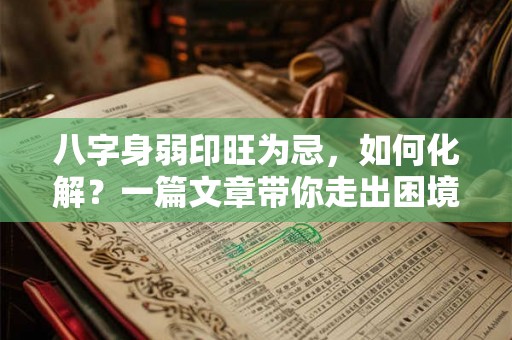 八字身弱印旺为忌，如何化解？一篇文章带你走出困境