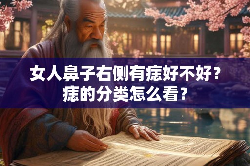 女人鼻子右侧有痣好不好？痣的分类怎么看？