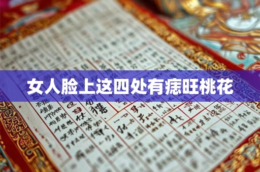 女人脸上这四处有痣旺桃花 女人脸上这四处有痣旺桃花