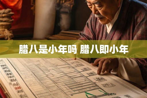 腊八是小年吗 腊八即小年