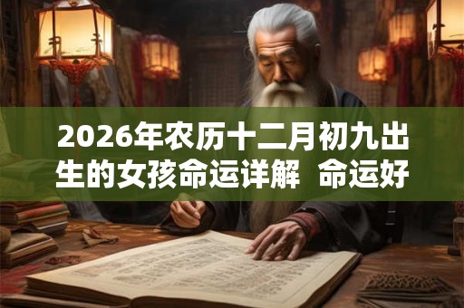 2026年农历十二月初九出生的女孩命运详解  命运好不好