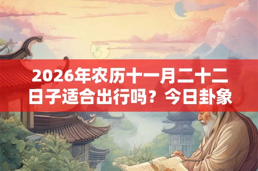 2026年农历十一月二十二日子适合出行吗？今日卦象如何？