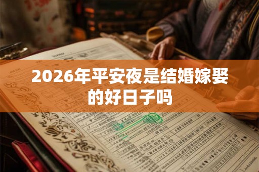 2026年平安夜是结婚嫁娶的好日子吗