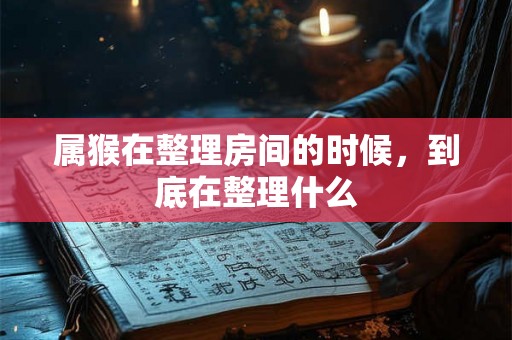 属猴在整理房间的时候,到底在整理什么 属猴在整理房间的时候,到底在整理什么