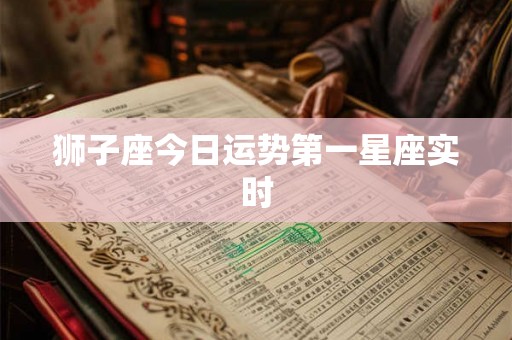 狮子座今日运势第一星座实时