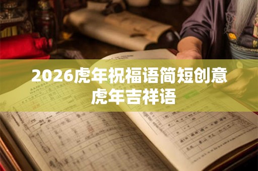 2026虎年祝福语简短创意  虎年吉祥语