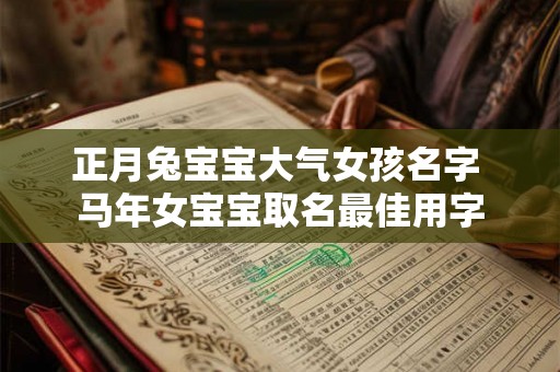 正月兔宝宝大气女孩名字 马年女宝宝取名最佳用字 正月兔宝宝大气女孩名字 马年女宝宝取名最佳用字