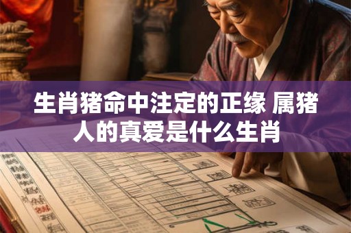 生肖猪命中注定的正缘 属猪人的真爱是什么生肖