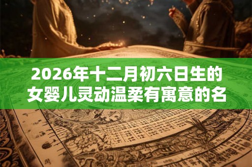 2026年十二月初六日生的女婴儿灵动温柔有寓意的名字推荐