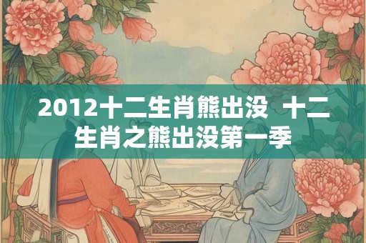 2012十二生肖熊出没  十二生肖之熊出没第一季