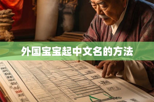 外国宝宝起中文名的方法