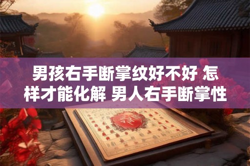 男孩右手断掌纹好不好 怎样才能化解 男人右手断掌性格 男孩右手断掌纹好不好 怎样才能化解 男人右手断掌性格