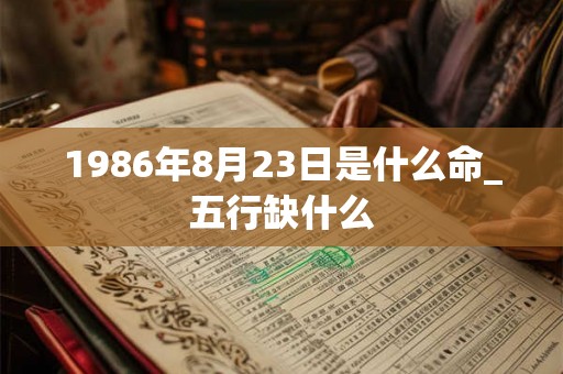 1986年8月23日是什么命_五行缺什么