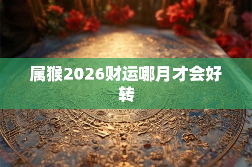 属猴2026财运哪月才会好转