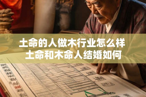 土命的人做木行业怎么样 土命和木命人结婚如何