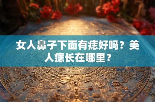 女人鼻子下面有痣好吗?美人痣长在哪里? 女人鼻子下面有痣好吗?美人痣长在哪里?