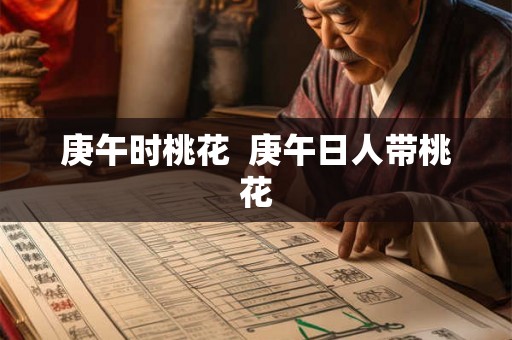 庚午时桃花  庚午日人带桃花