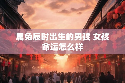 属兔辰时出生的男孩 女孩命运怎么样