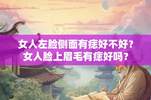女人左脸侧面有痣好不好?女人脸上眉毛有痣好吗? 女人左脸侧面有痣好不好?女人脸上眉毛有痣好吗?