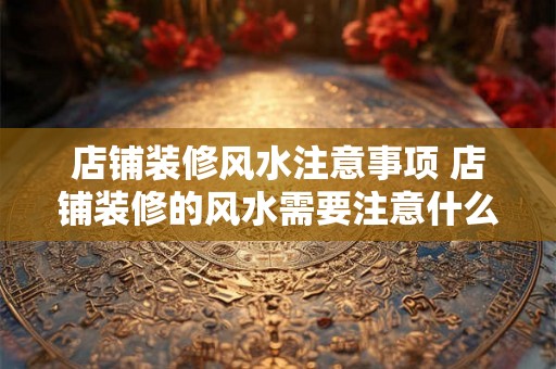 店铺装修风水注意事项 店铺装修的风水需要注意什么 店铺装修风水注意事项 店铺装修的风水需要注意什么