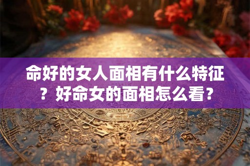 命好的女人面相有什么特征？好命女的面相怎么看？
