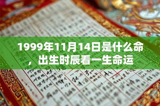 1999年11月14日是什么命，出生时辰看一生命运